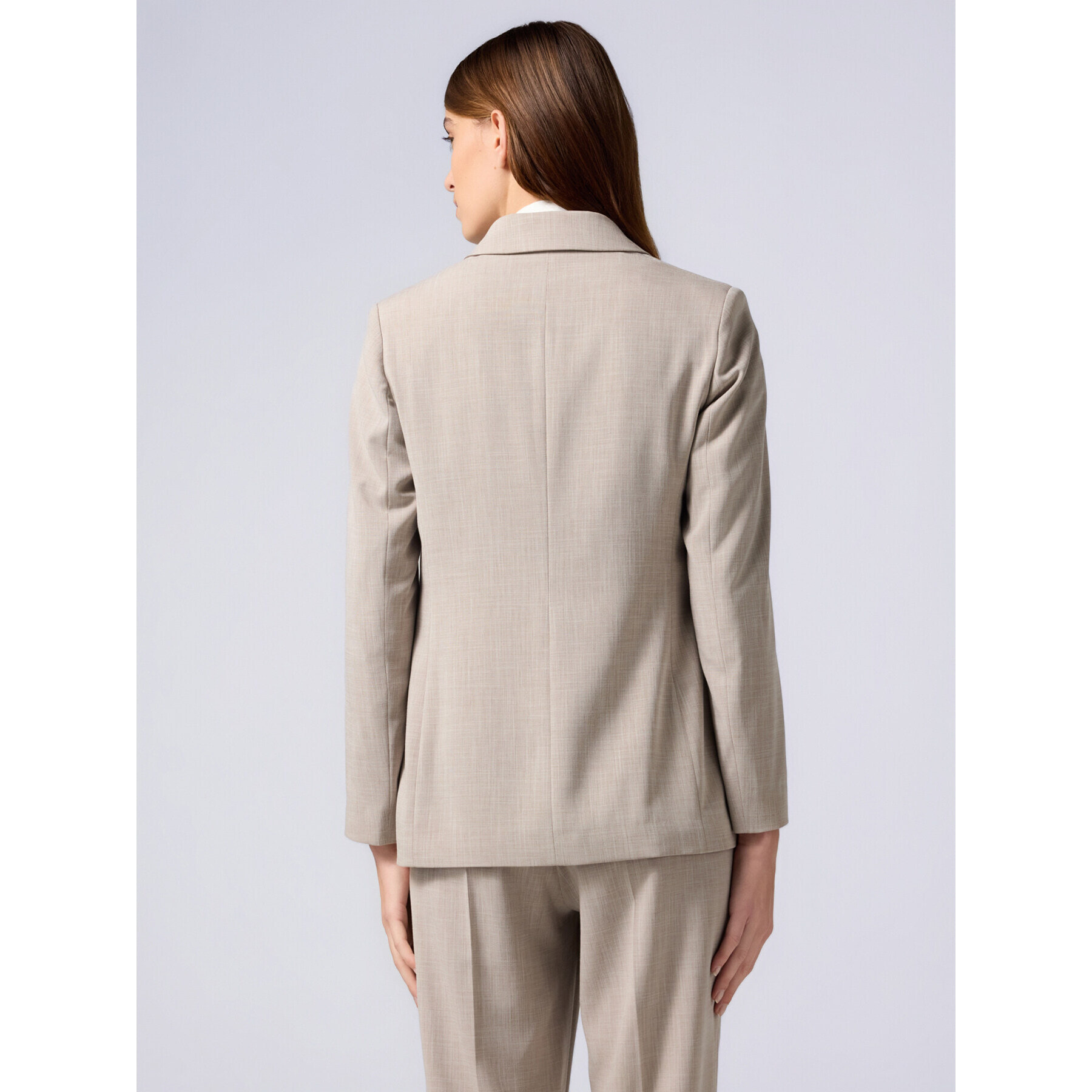 Oltre - Blazer fluido misto viscosa - Beige