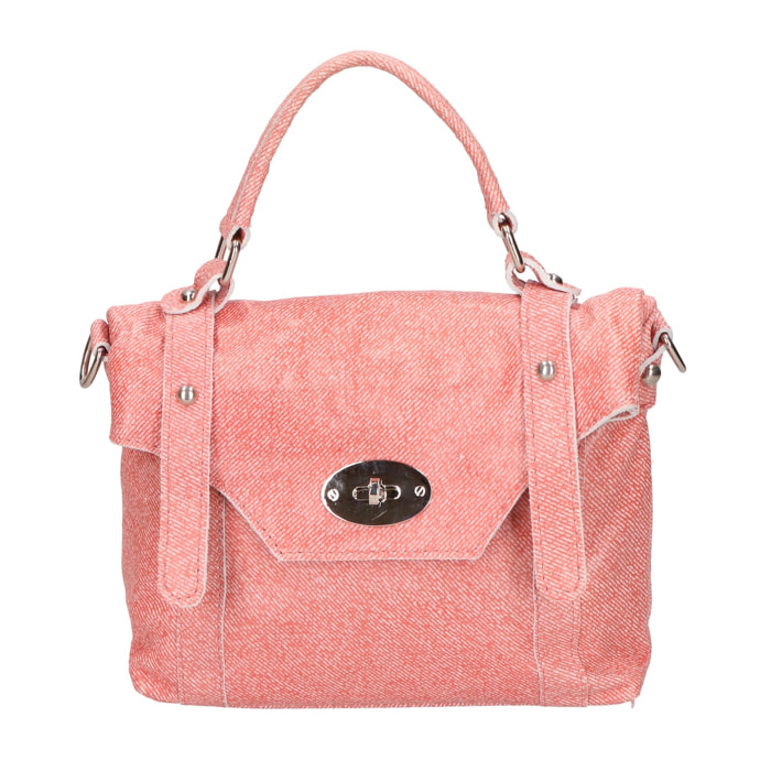 Borsa a mano da donna - Modello Floresta - Vera Pelle - 25.0 x 17.0 x 6.0 cm