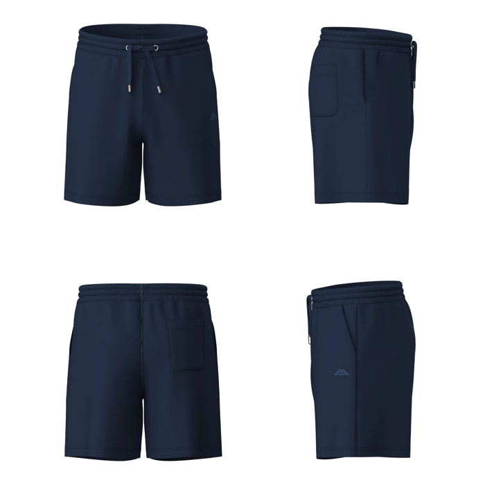 Kappa - Pantalones cortos Hombre Azul - Kochab French Terry