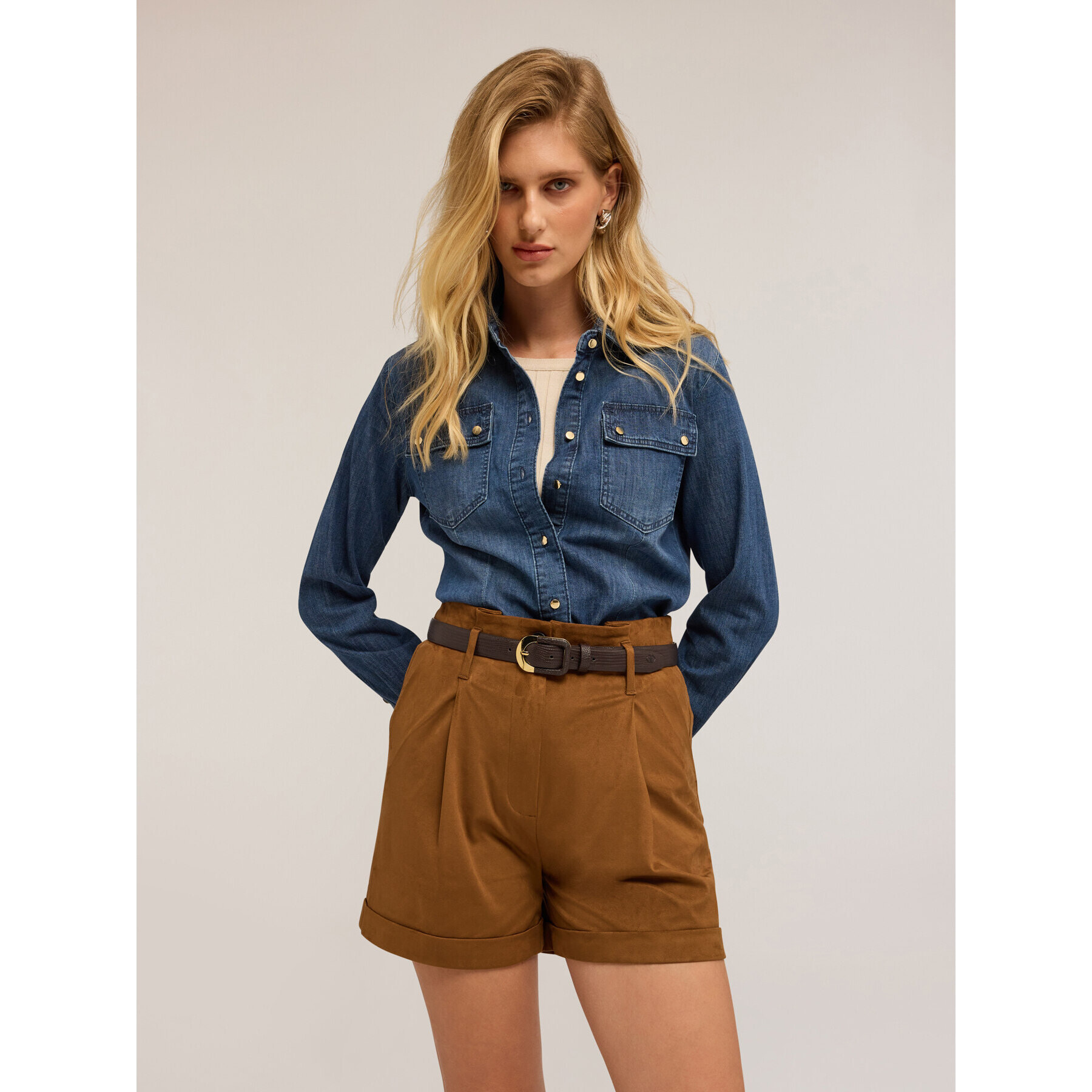 Motivi - Camicia in denim - Blu