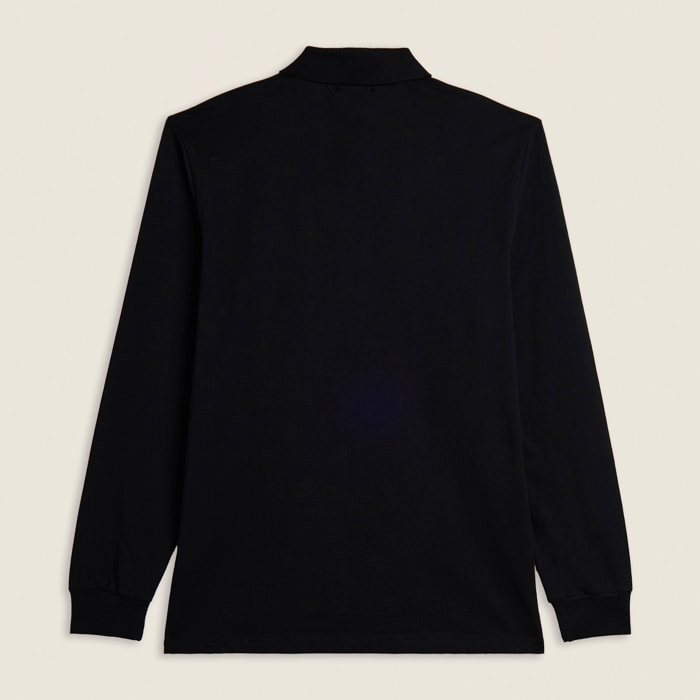 Polo manica lunga con spacchi laterali