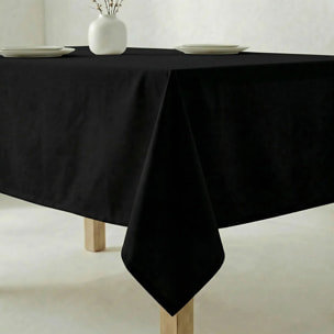 Nappe antitache au toucher tissu imperméable Noir