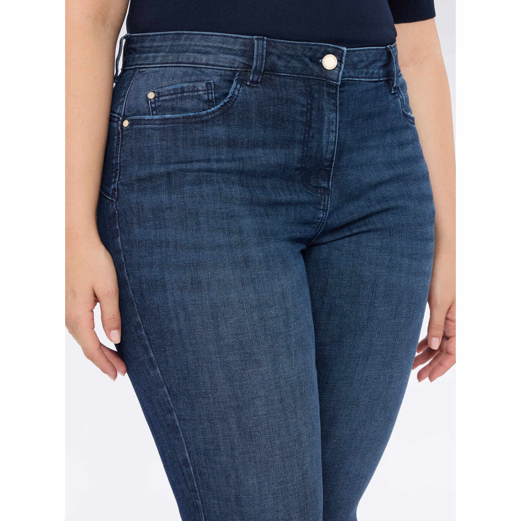 Fiorella Rubino - Jeans kick flare lavado azul - Azul