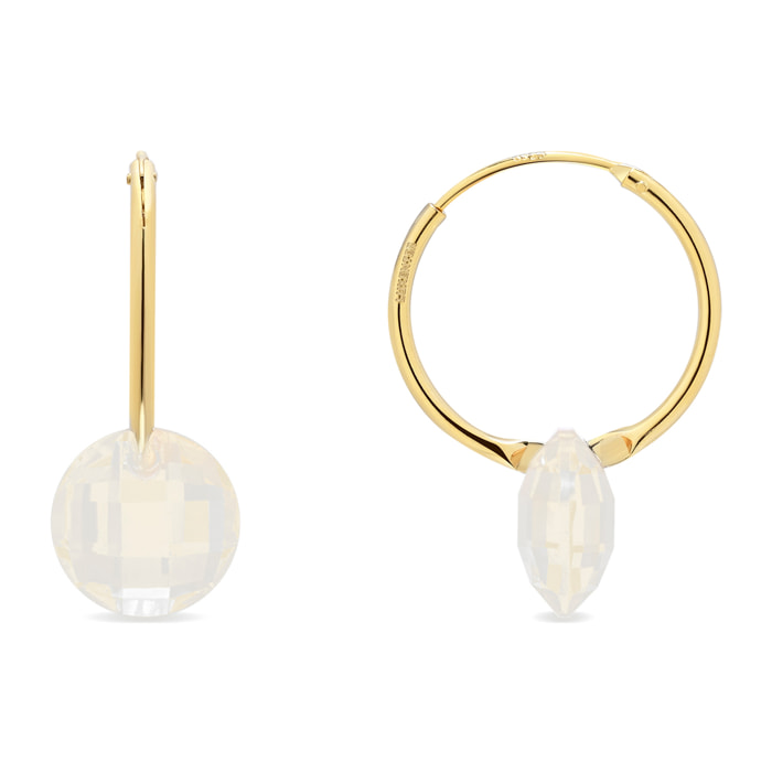Pendientes Jafam acabado oro amarillo 18k