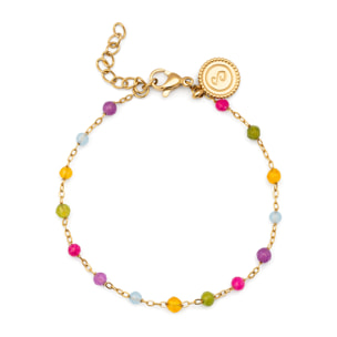 Pulsera Stella Color Acero Baño Oro