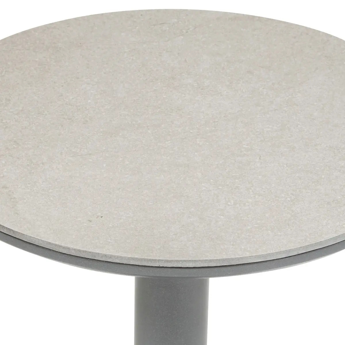 Table d'appoint de jardin Soletia 40x40x50cm gris graphite