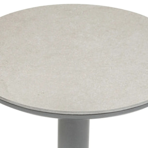 Table d'appoint de jardin Soletia 40x40x50cm gris graphite