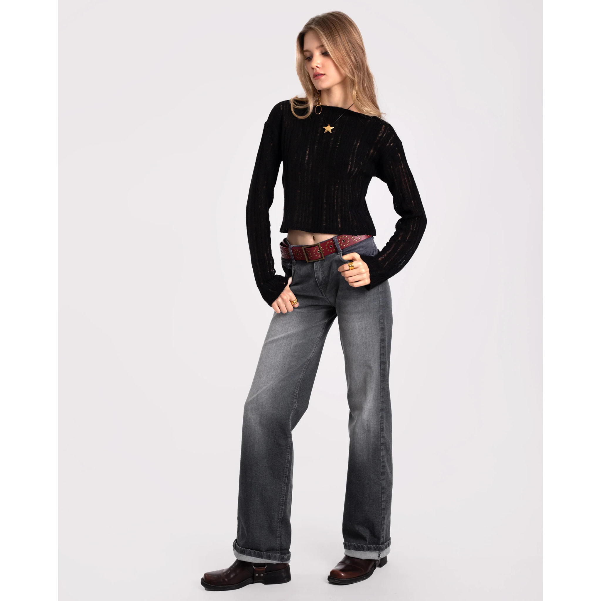 Pantalón de mujer vaquero oversized