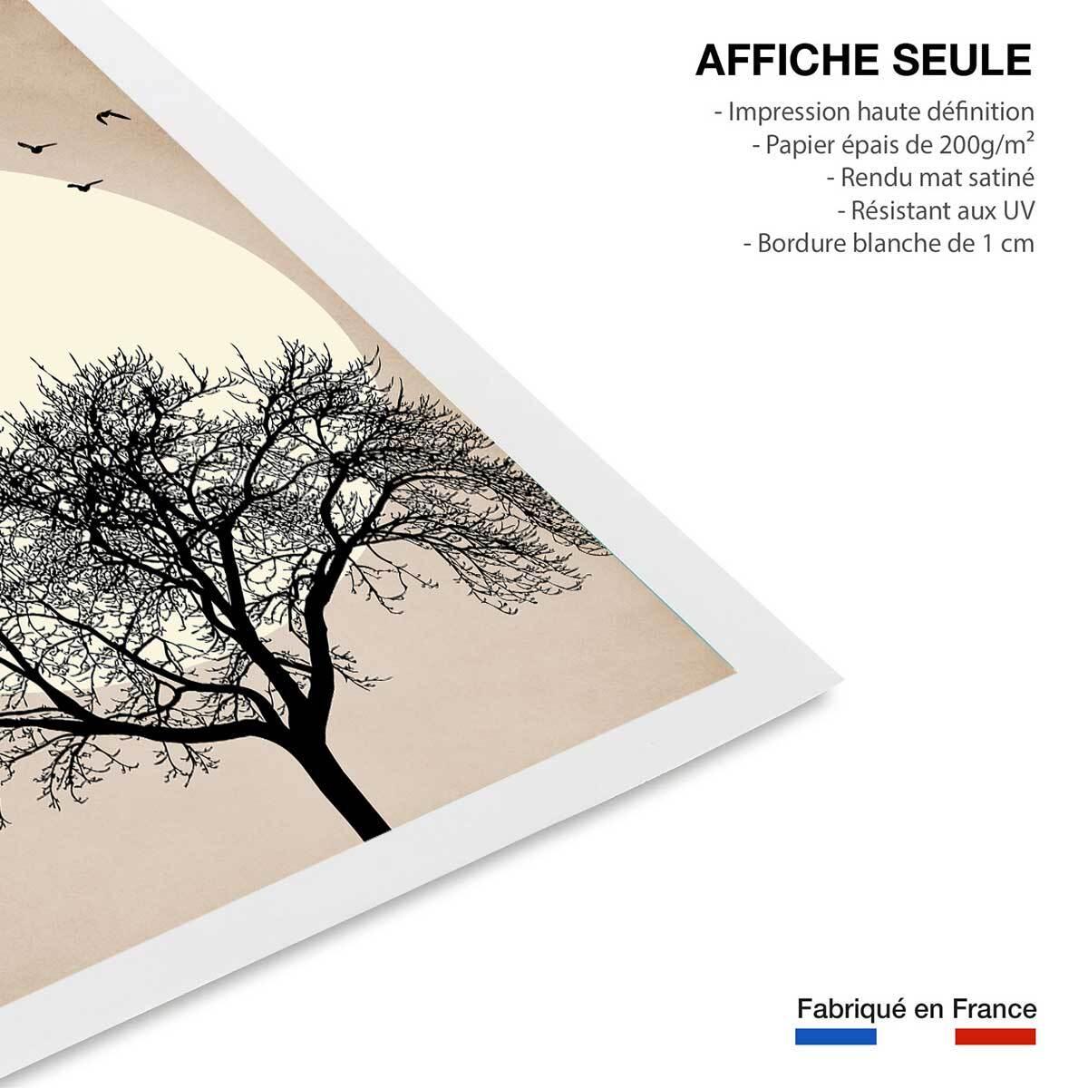 Affiche dessin ''''Arbre scintillant'''' Affiche seule