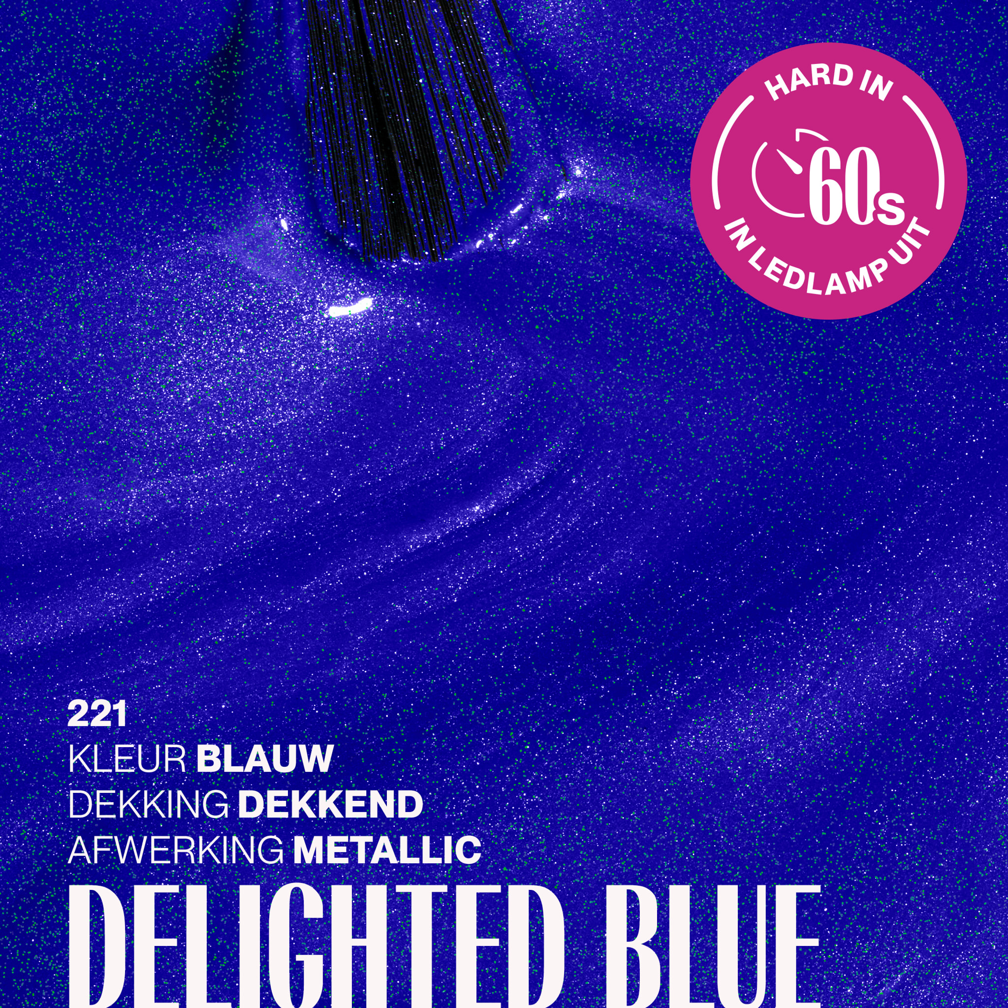 Vernis semi-permanent - 221 Delighted Blue - 15 ml