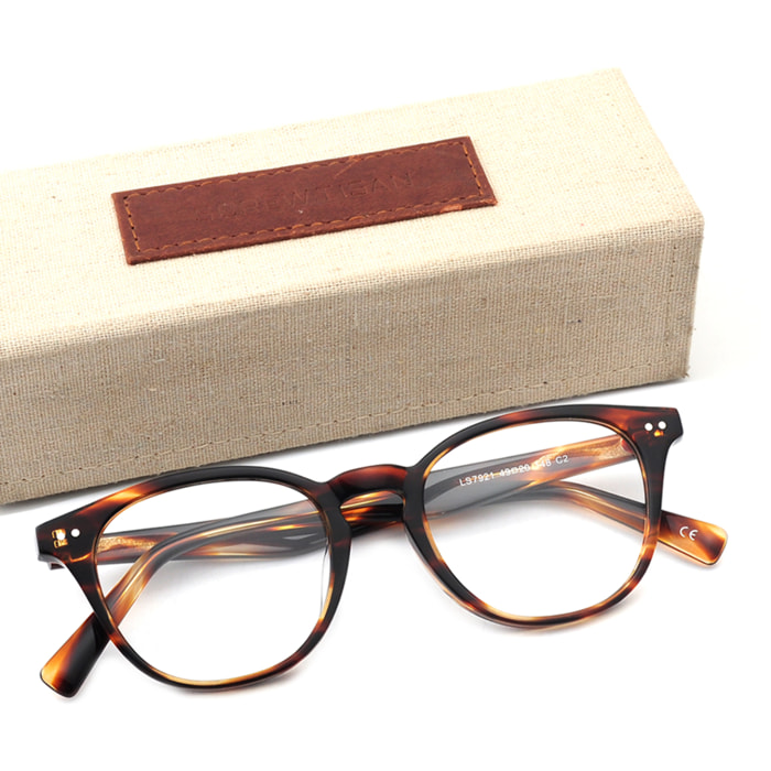Gafas de sol OCEAN IBIZA - Trans / Marrón degradado con montura amarilla transparente y patillas metálicas doradas
