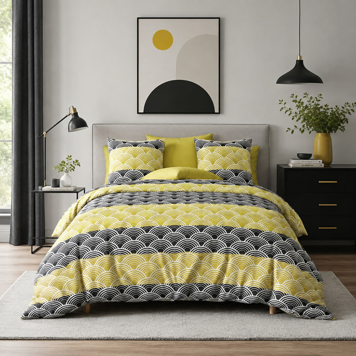 Parure De Couette 2pcs 100% Microfibre 60 Gsm- Hiko