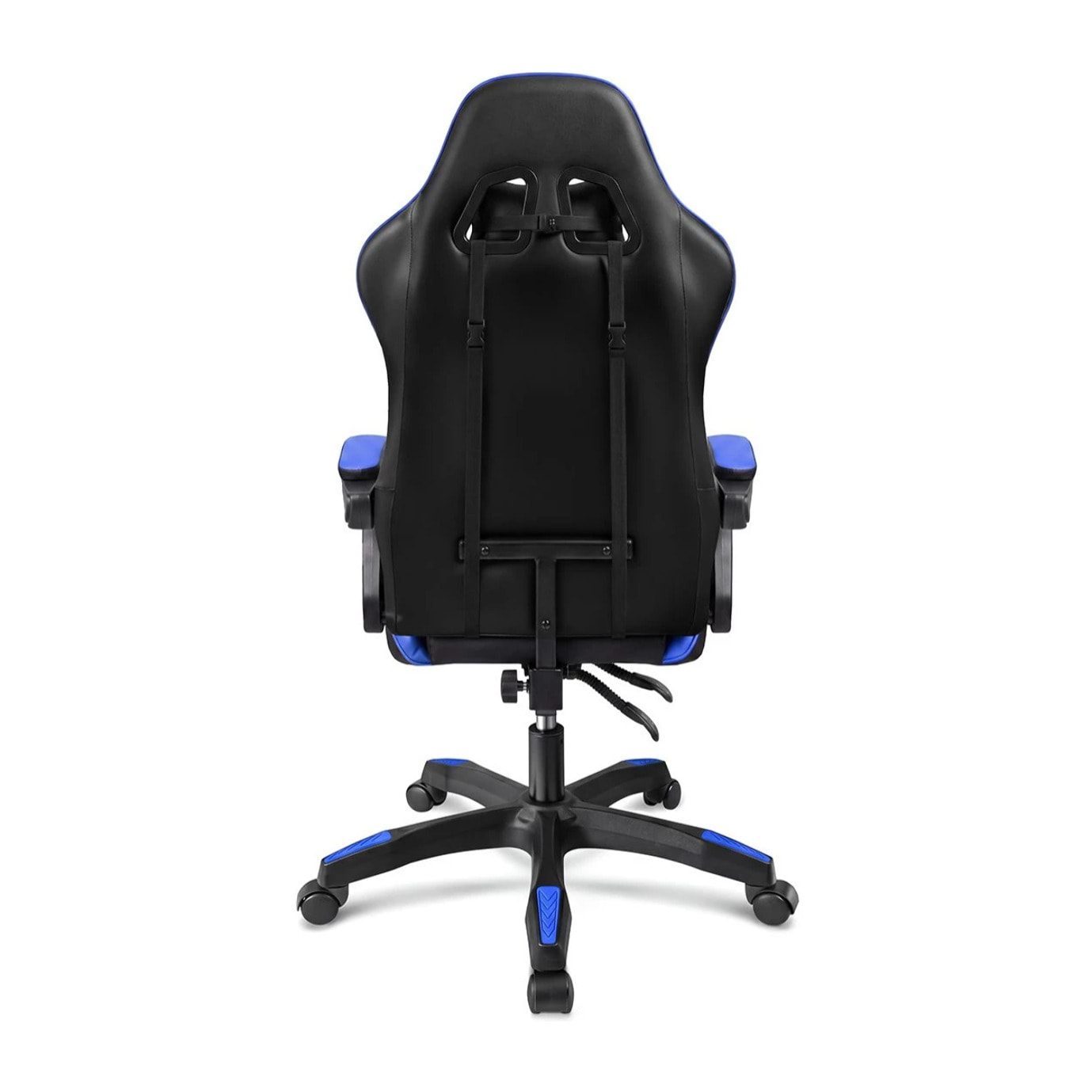 Silla gaming reclinable y con altura ajustable en negro y azul 117-128 cm Viper Negro - Azul