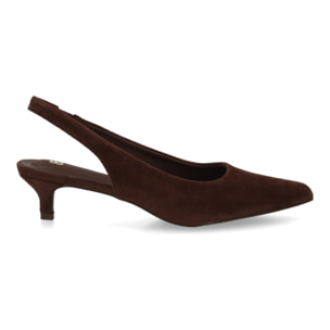Zapato mujer slingback tacón bajo elegante