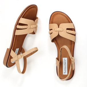 Sandali bassi in simil pelle