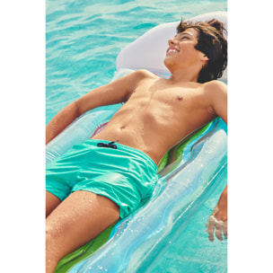 Costume da bagno corto da ragazzo in tinta unita blu scuro
