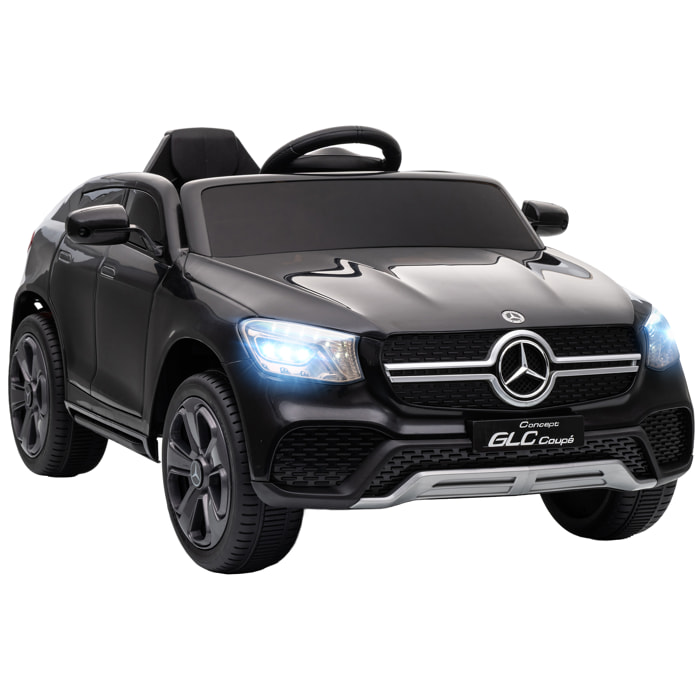 Voiture électrique enfant licence officielle Mercedes-Benz GLC Coupé 12V 5Km/h max. télécommande nombreux effets noir