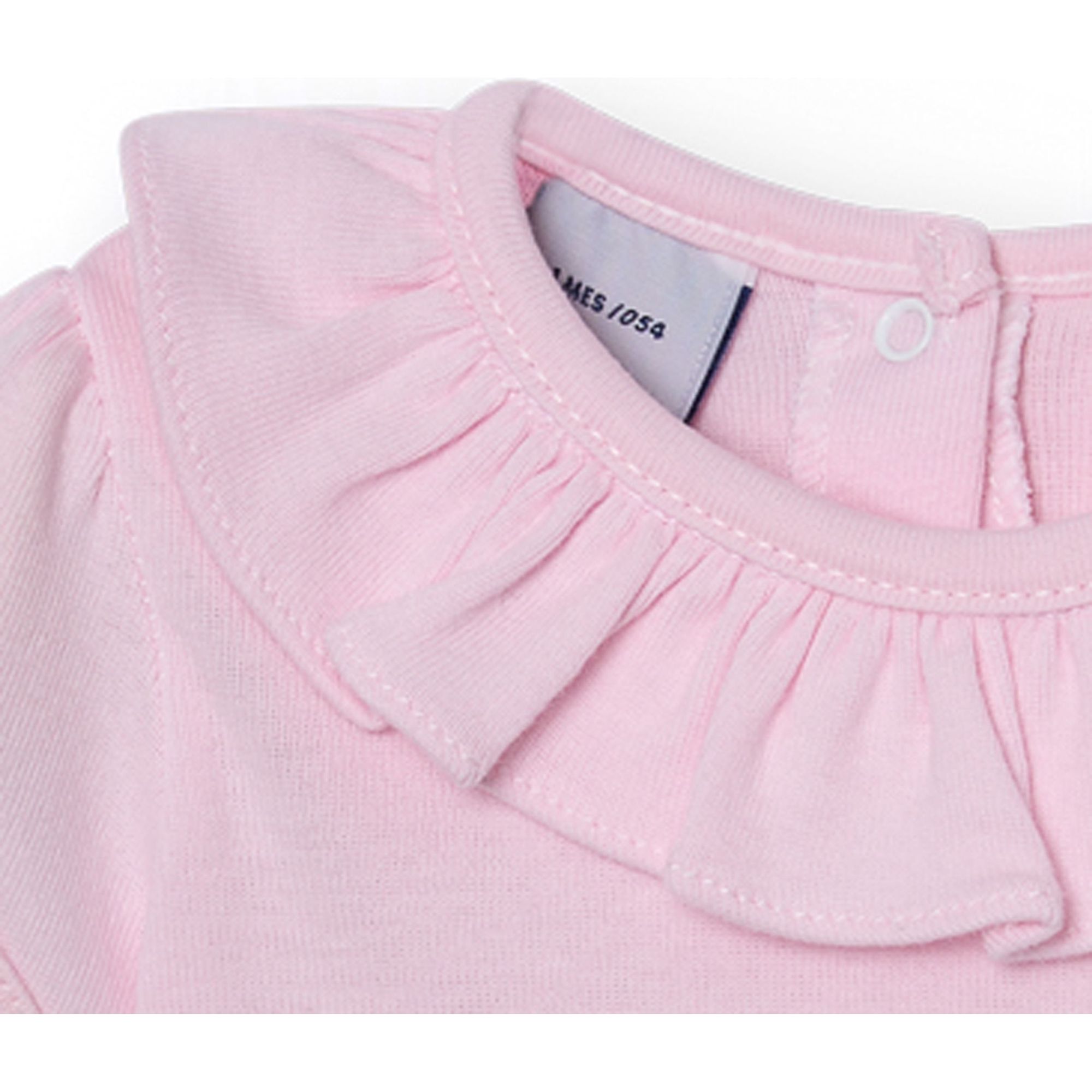 Body bebé manga corta cuello volante