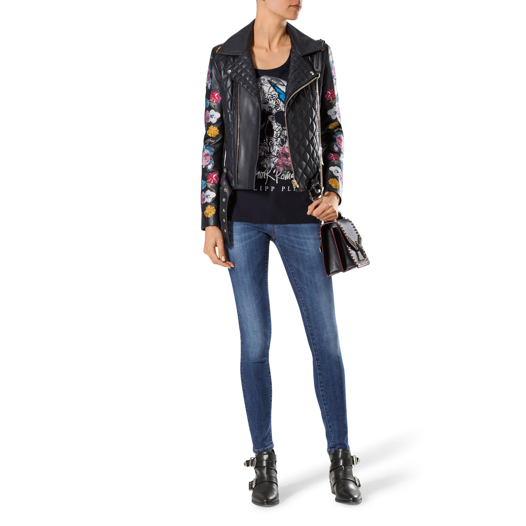 PHILIPP PLEIN jeggings "dance with the devil"