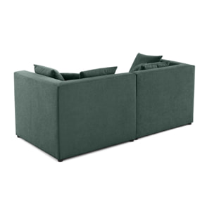 Amalfi - canapé modulable 2 places - en tissu - Vert