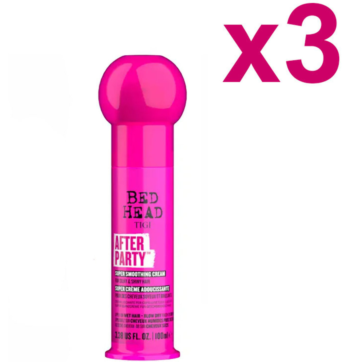 TIGI Kit Bed Head After Party Smoothing Cream 3 Pezzi x 100ml