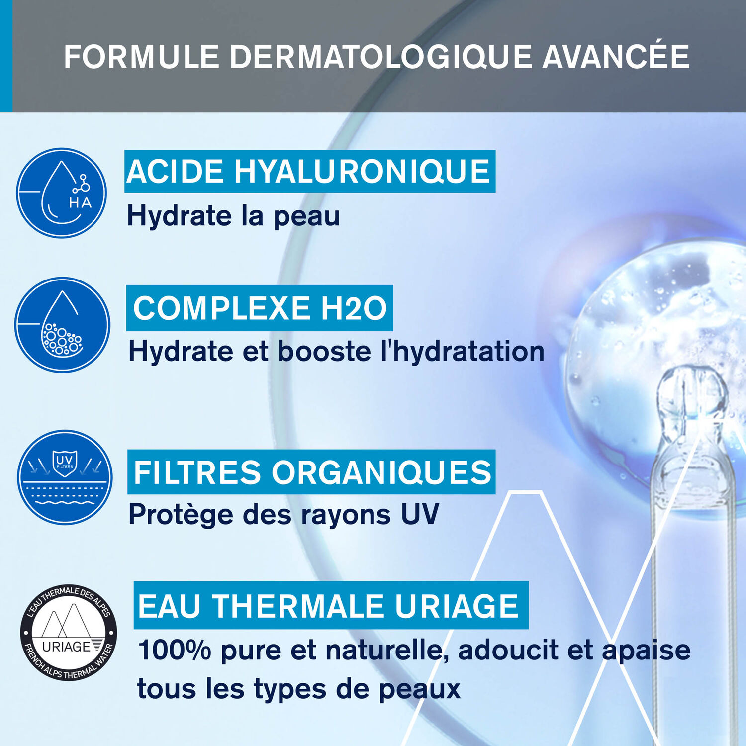 Eau Thermale - Crème d'Eau SPF20 - Hydrate, Protège & Illumine 40 ml