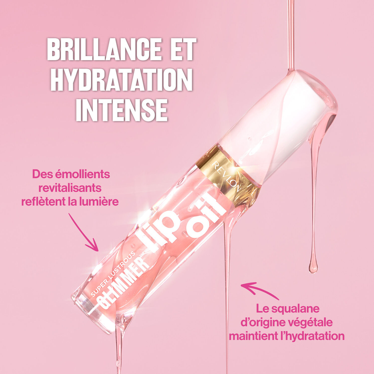 Superlustrous Glimmer - Huile à Lèvres Hydratante Brillance Intense Non Collante