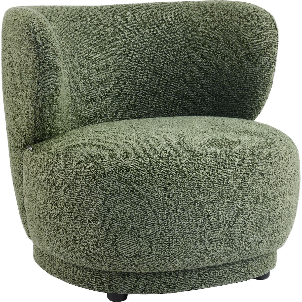 Fauteuil en tissu bouclette - ESTER