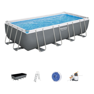 Bestway Piscine hors sol - Rectangulaire - Power Steel - 549 x 274 x 122 cm