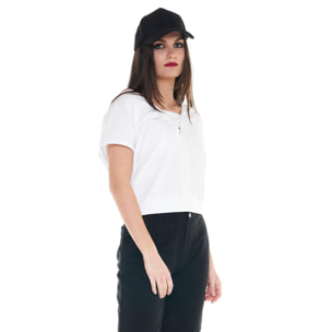 Camiseta mujer Cristal Shine escotada