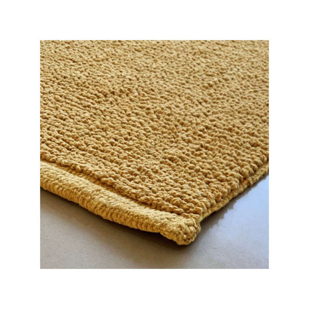 Tapis de salle de bain rectangulaire 40 x 60 cm en coton - 6 coloris - WILLOW