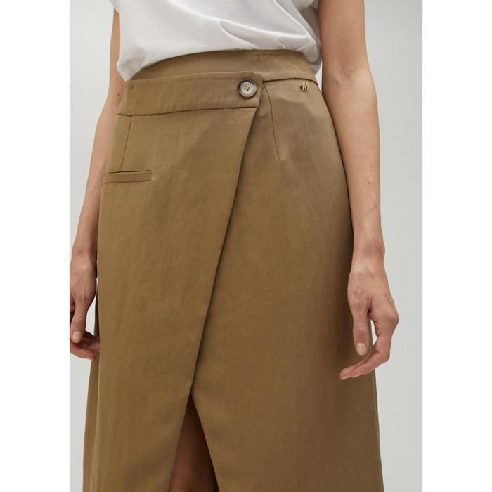 Gonna con incrocio sul davanti