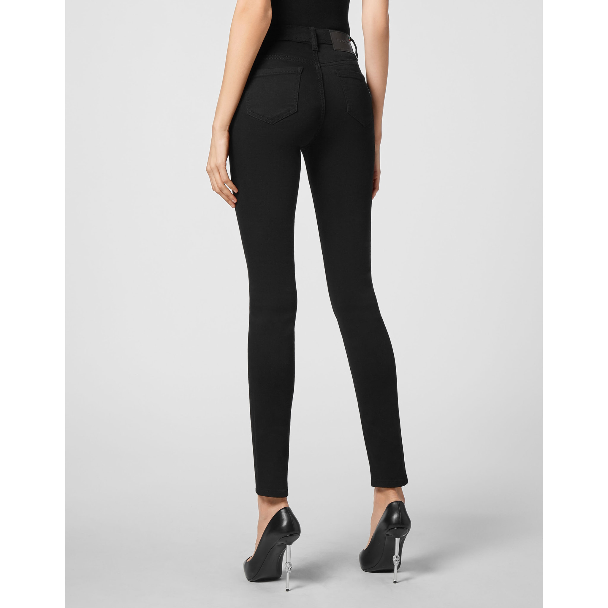 PHILIPP PLEIN Jegging de cintura alta ICONIC PLEIN