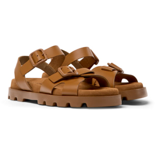 Sandali - CAMPER Brutus Sandal - Marrone - Pelle liscia