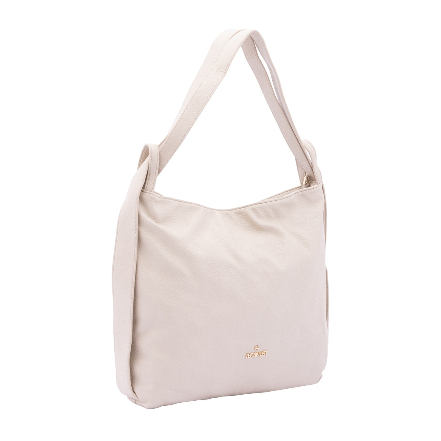 Borsa a spalla da donna - Modello False - Ecopelle e poliestere - 40.0 x 33.0 x 11.0 cm