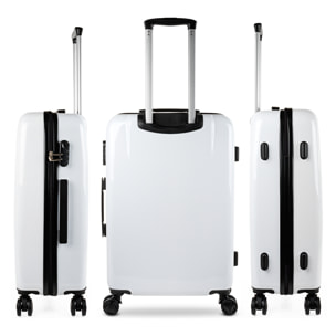Juego De Maletas Pc Itaca Base Blanco Blanco Hello
