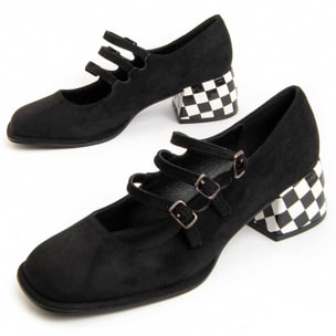 Zapato De Tacón - Negro - Altura: 5 Cm