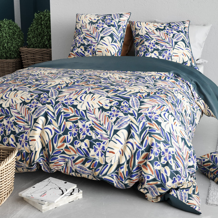 Parure housse de couette 3pcs 100% coton 57 fils nouk