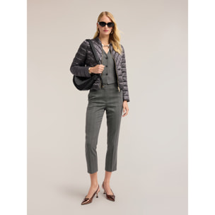 Motivi - Piumino lightweight corto con collo alto - Grigio