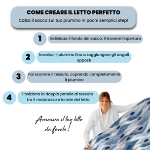 COPRIPIUMINO FASHION, 100% Microfibra, No Stiro - CALYPSO