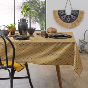 Nappe imprimée "Quinta" - anti-tache - vert 140x240 cm