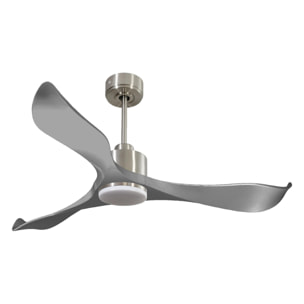 Ventilateur de plafond Réversible  Thermostat Dimmable Wifi Moteur à courant continu Toits en pente Télécommande Lumière à trois tons Mémoire