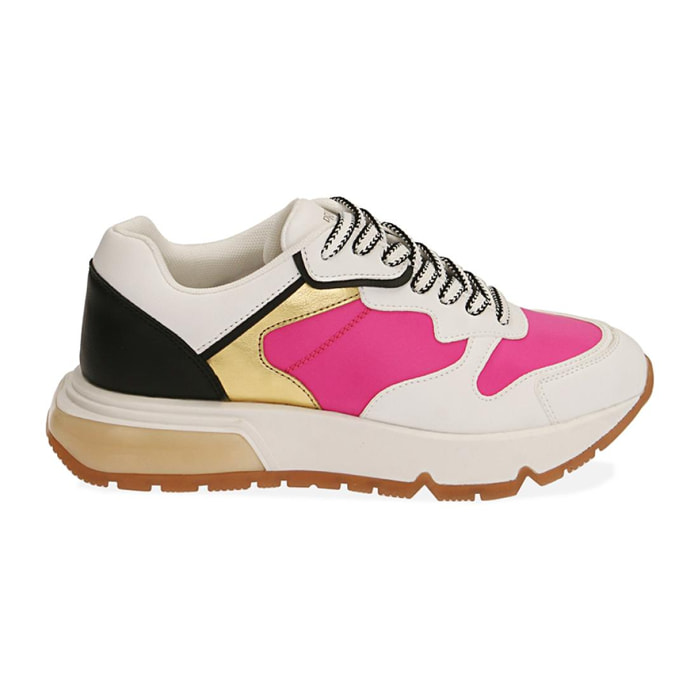 Sneakers bianco/fucsia