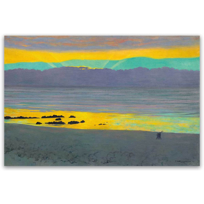 Tableau célèbre Coucher de soleil de Félix Vallotton Toile imprimée