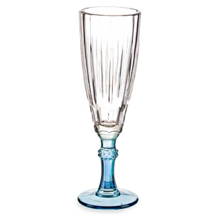 PACK 6 COPAS CAVA COLOR AZUL 170ML