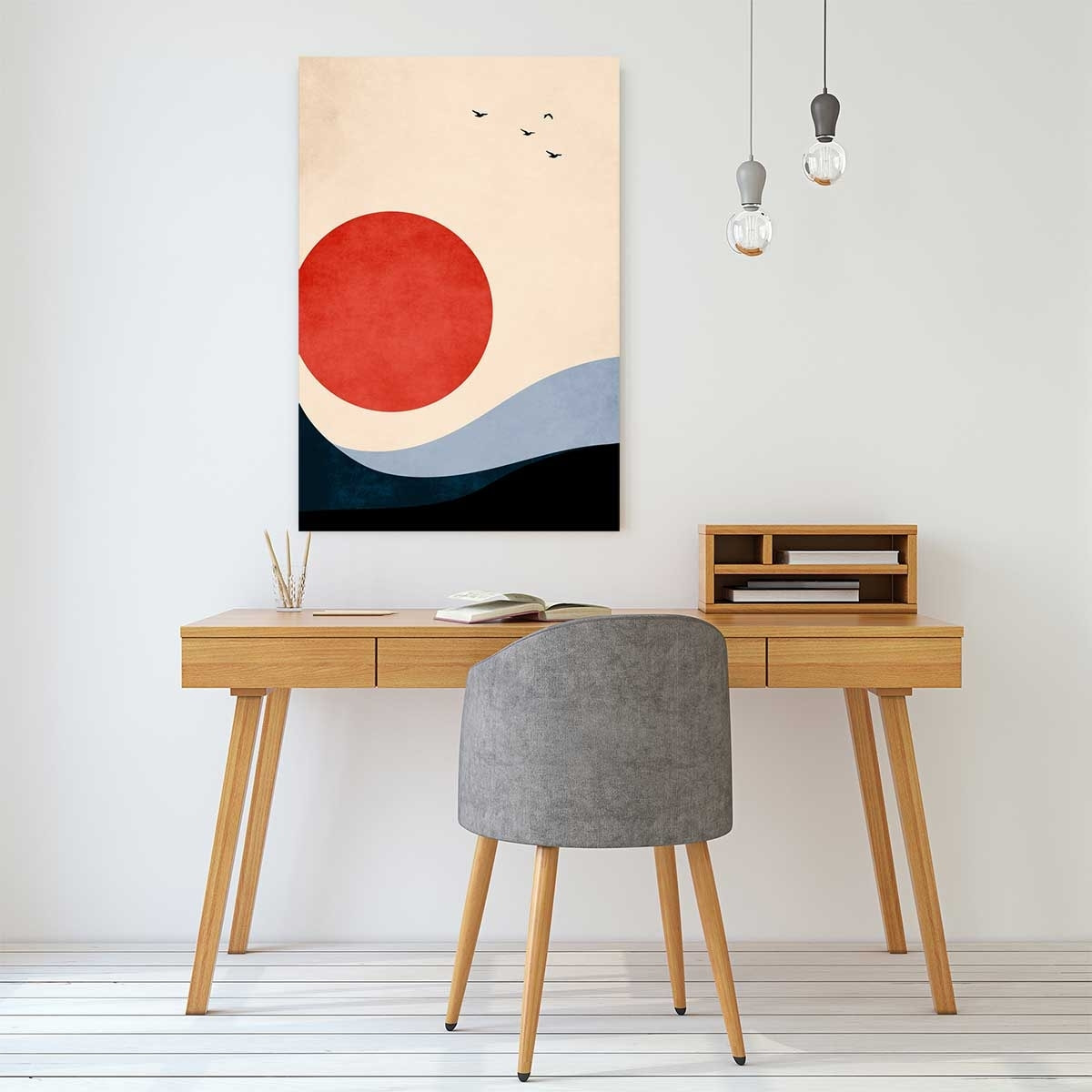 Tableau mémoire de vagues Toile imprimée