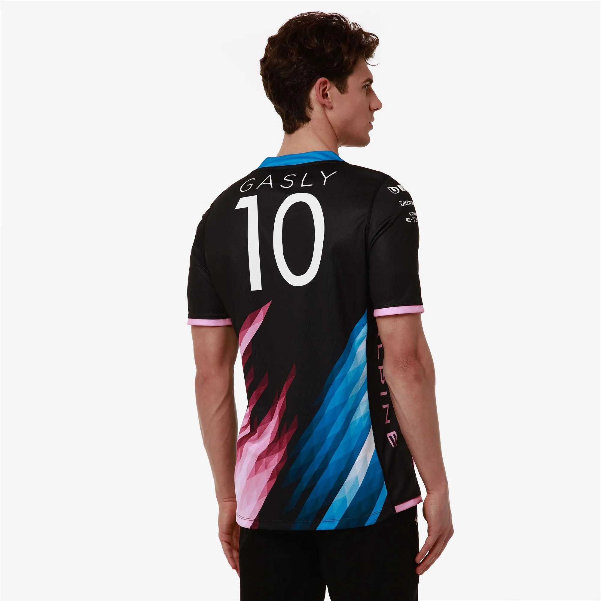 Kappa - Camisetas de juego Niño Negro - Kombat 2024 Gasly Alpine F1