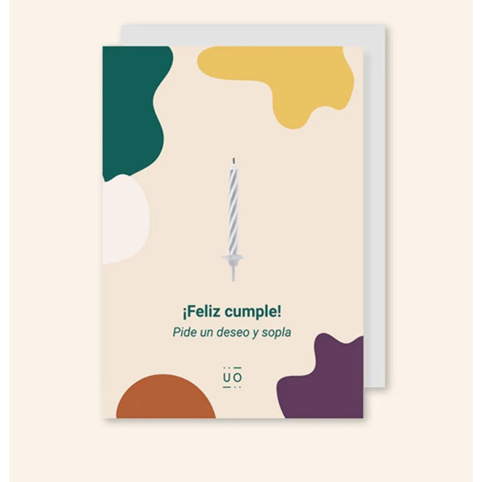 Postal "Feliz cumple, pide un deseo"