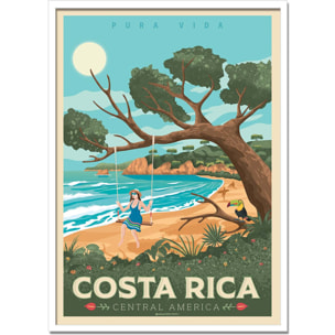 Affiche - Costa Rica - Olahoop Travel Posters