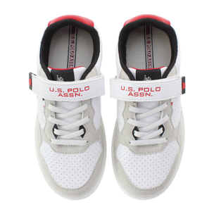 Sneakers U.S. Polo Assn. bianco-rosso